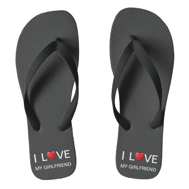 ICH LIEBE MEINE FREUNDFLÜSSEL FLIP FLOPS (Fußbett)