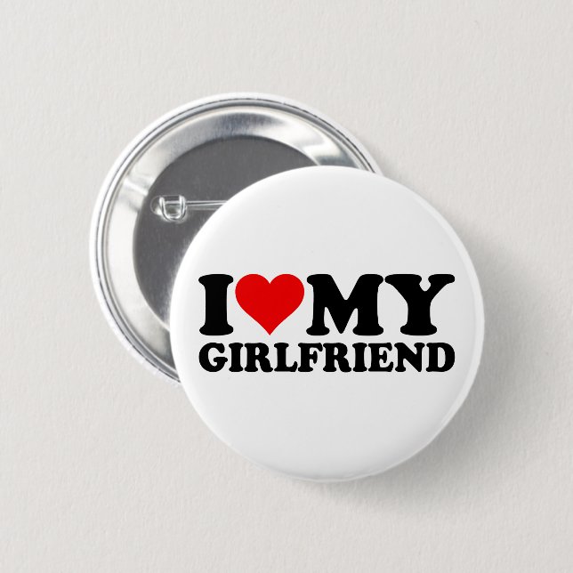 Ich liebe meine Freundin 1WH1 Button (Vorne & Hinten)