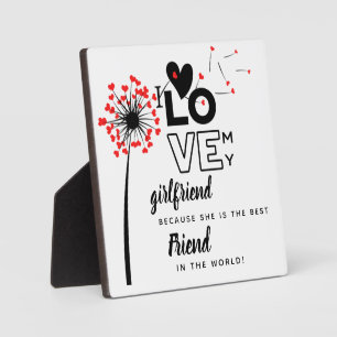 Ich Liebe meine Freundin als bester Freund Geschen Fotoplatte