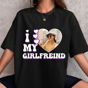 ich liebe meine freundin benutzerdefiniertes eigen T-Shirt
