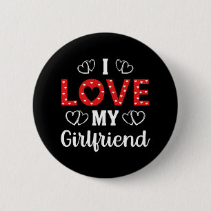Ich liebe meine Freundin Button