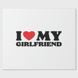 Ich liebe meine Freundin Classic Geschenkpapier