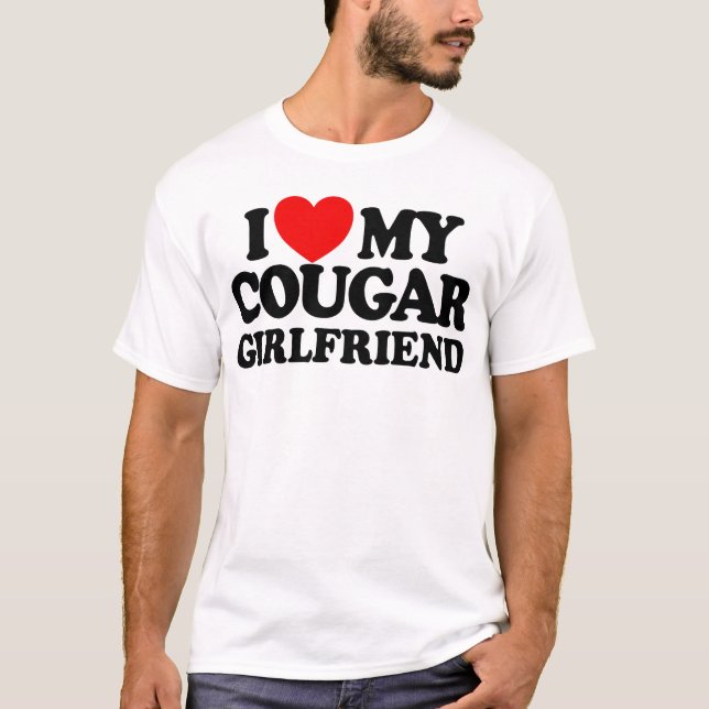 Ich Liebe meine Freundin Cougar T-Shirt (Vorderseite)
