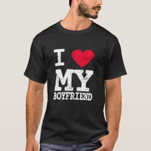 Ich Liebe meine Freundin Couple Valentine Day Girl T-Shirt