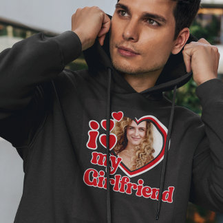 Ich Liebe meine Freundin Custom Black Hoodie