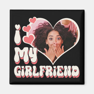 Ich Liebe meine Freundin Custom Black Magnet