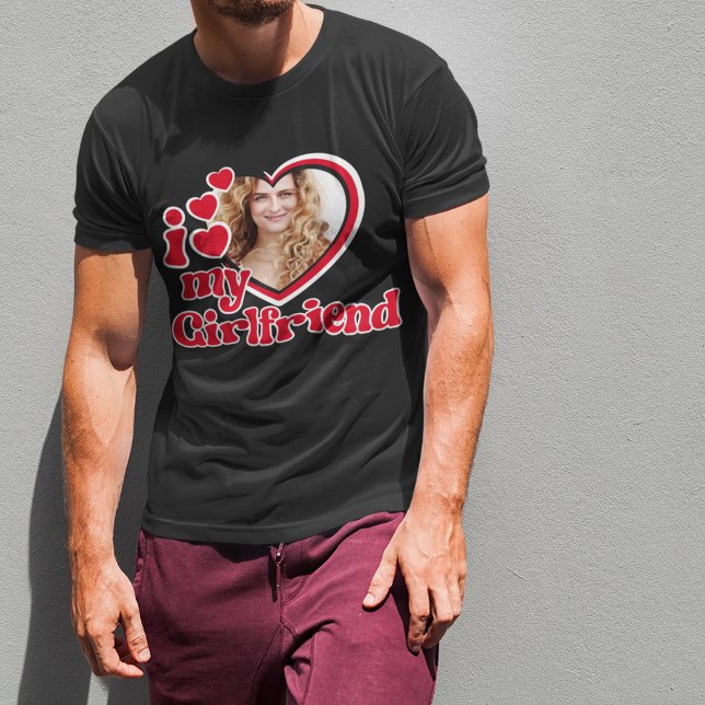 Ich Liebe meine Freundin Custom Black T-Shirt (Von Creator hochgeladen)