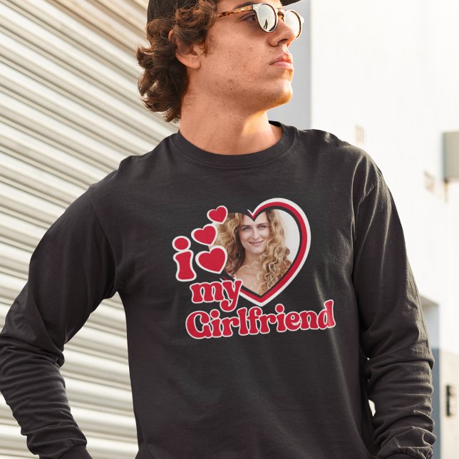 Ich Liebe meine Freundin Custom Black T-Shirt (Von Creator hochgeladen)