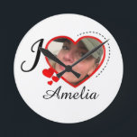 Ich Liebe Meine Freundin Custom Personalisiert Runde Wanduhr<br><div class="desc">Liebe My Girlfriend Custom Personaize ShirtI Liebe My Girlfriend Custom Personalisiert Shirt</div>