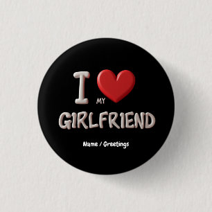 Ich liebe meine Freundin - Die perfekte Art, Zunei Button