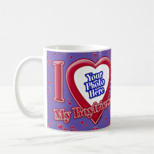 Ich Liebe Meine Freundin Foto Red Hearts Lila Kaffeetasse
