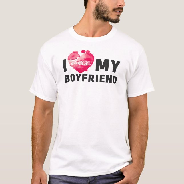 Ich Liebe meine Freundin Girlfriend Couple T-Shirt (Vorderseite)