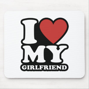 Ich Liebe meine Freundin, im Herzen mein gf, i Lie Mousepad