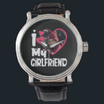 Ich Liebe Meine Freundin Personalisiert Foto Armbanduhr<br><div class="desc">i Liebe meine Freundin Shirt Brauch</div>