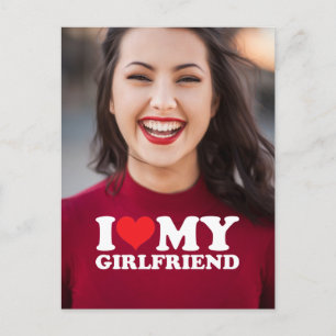 Ich Liebe Meine Freundin Personalisiert Foto Keepa Postkarte
