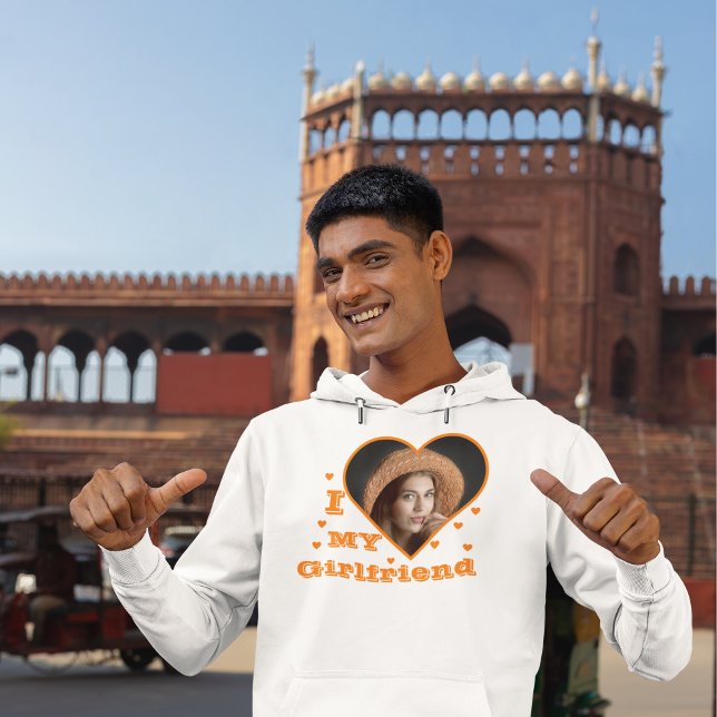 Ich Liebe Meine Freundin Personalisiertes Foto Hoodie (Von Creator hochgeladen)