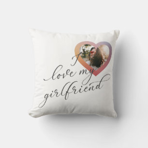 Ich Liebe meine Freundin Romant Script Valentine F Kissen