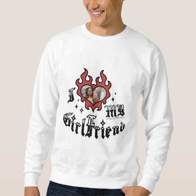 Ich liebe meine Freundin - Rot - DingusDesign Sweatshirt (Vorderseite)