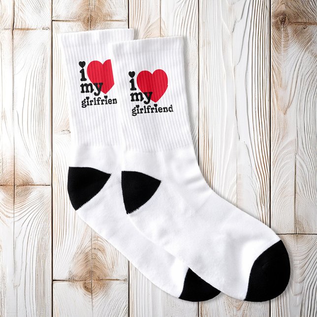 Ich Liebe meine Freundin Socken (Von Creator hochgeladen)