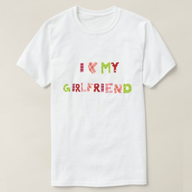 Ich liebe meine Freundin  T-Shirt (Design vorne)