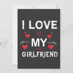Ich Liebe meine Freundin-Valentinstag-romantisch-l Einladung