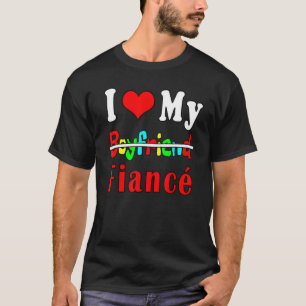 Ich Liebe meine Freundin Verlobte Liebe Valentinst T-Shirt