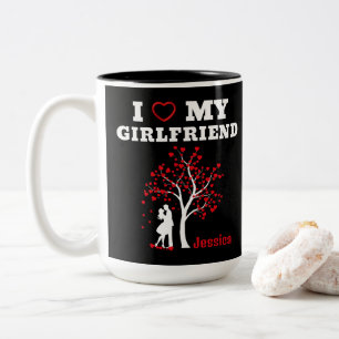 Ich Liebe meine Freundin Zweifarbige Tasse