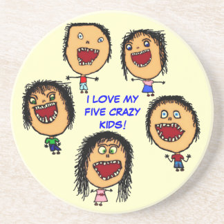 Ich Liebe meine fünf verrückten Kinder Untersetzer