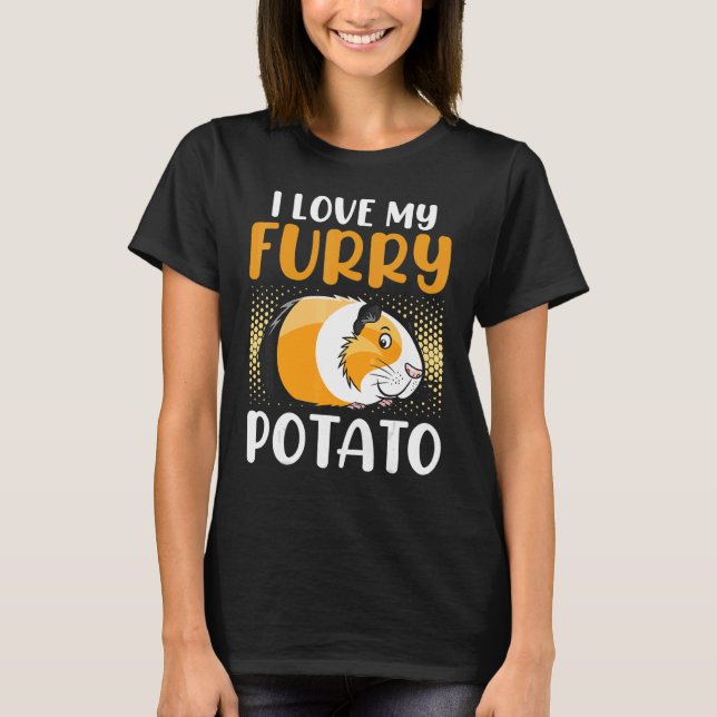 Ich Liebe meine Furry Potato Guinea Schweinefleisc T-Shirt (Vorderseite)