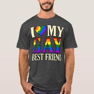 Ich Liebe meine Gay Bestfriend LGBTQ Monat Support T-Shirt