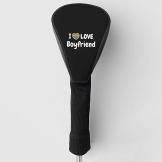 Ich Liebe meine Gay Boyfriend LGBT Hippie Golf Headcover