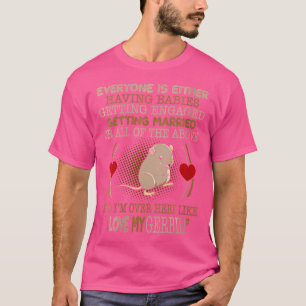 Ich Liebe meine Gerbil Pet Liebhaber T-Shirt