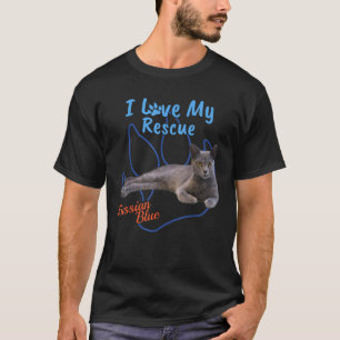 Ich liebe meine gerettete Russische Blaue coole ad T-Shirt