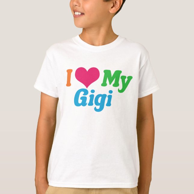Ich Liebe meine Gigi-Kinder T-Shirt (Vorderseite)