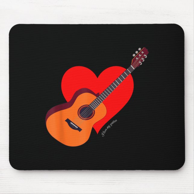 Ich liebe meine Gitarre neuer Schüler Mousepad (Vorne)