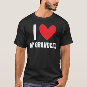 Ich liebe meine Grandcat lustige Pet Oma Opa Katze T-Shirt