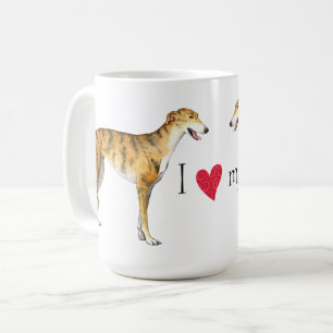 Ich Liebe meine Greyhound Coffee Tasse