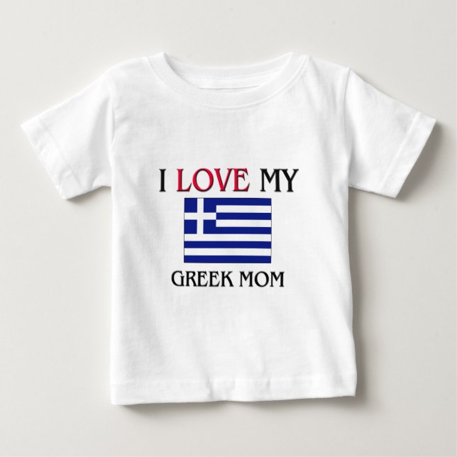 Ich Liebe meine griechische Mama Baby T-shirt (Vorderseite)