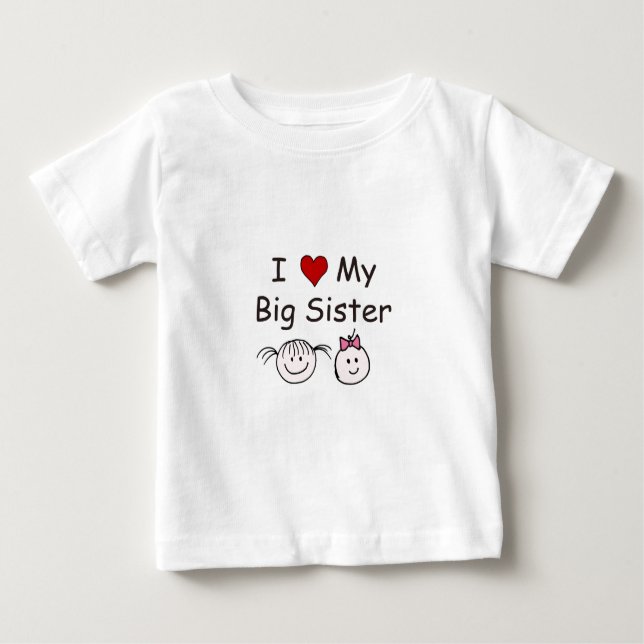 Ich Liebe meine große Schwester! Baby T-shirt (Vorderseite)