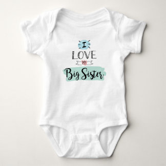 Ich Liebe meine große Schwester Niedlich Baby Strampler