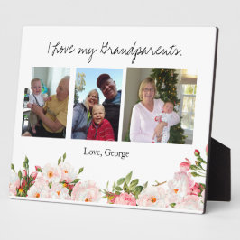 Ich Liebe meine Großeltern mit Fotos Fotoplatte