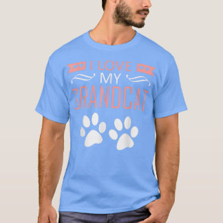Ich Liebe meine Großkatze, Katze Lover Granddad Om T-Shirt
