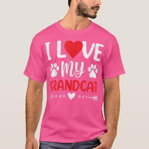 Ich Liebe meine Großkatze, Katze Lover Granddad Om T-Shirt