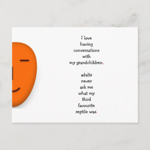 Ich Liebe meine Großkinder Opa Oma Zitat Funny Postkarte