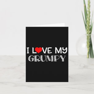 Ich Liebe meine Grumpy T Shirt Väter Tag Großes Ge Karte