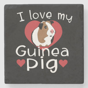 Ich Liebe meine Guinea Schweinefleisch Niedliche G Steinuntersetzer