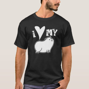 Ich Liebe meine Guinea Schweinefleisch Tier Tier N T-Shirt