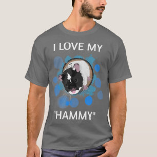 Ich Liebe meine Hammy Niedlichen Hamster Haustier T-Shirt