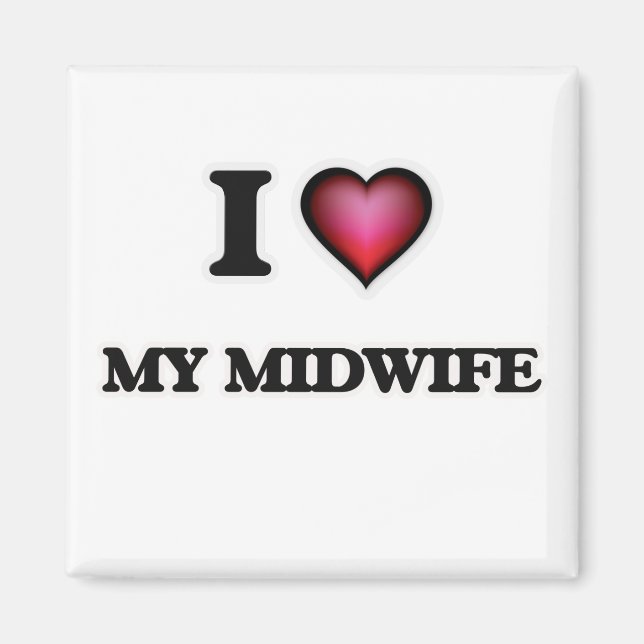 Ich Liebe meine Hebamme Magnet (Vorne)