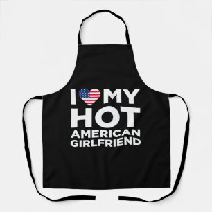 Ich liebe meine heiße amerikanische Freundin Schürze